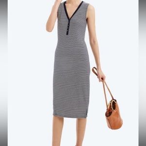 Navy and white stripe JCrew dress, great used condition